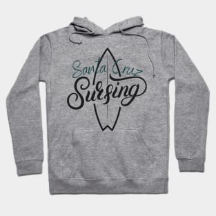 Surfing Santa Cruz Surfboard Surfer Hoodie